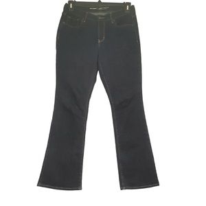 Old Navy Women Curvy Profile Straight Leg Jeans Size 8 Dark Wash EUC